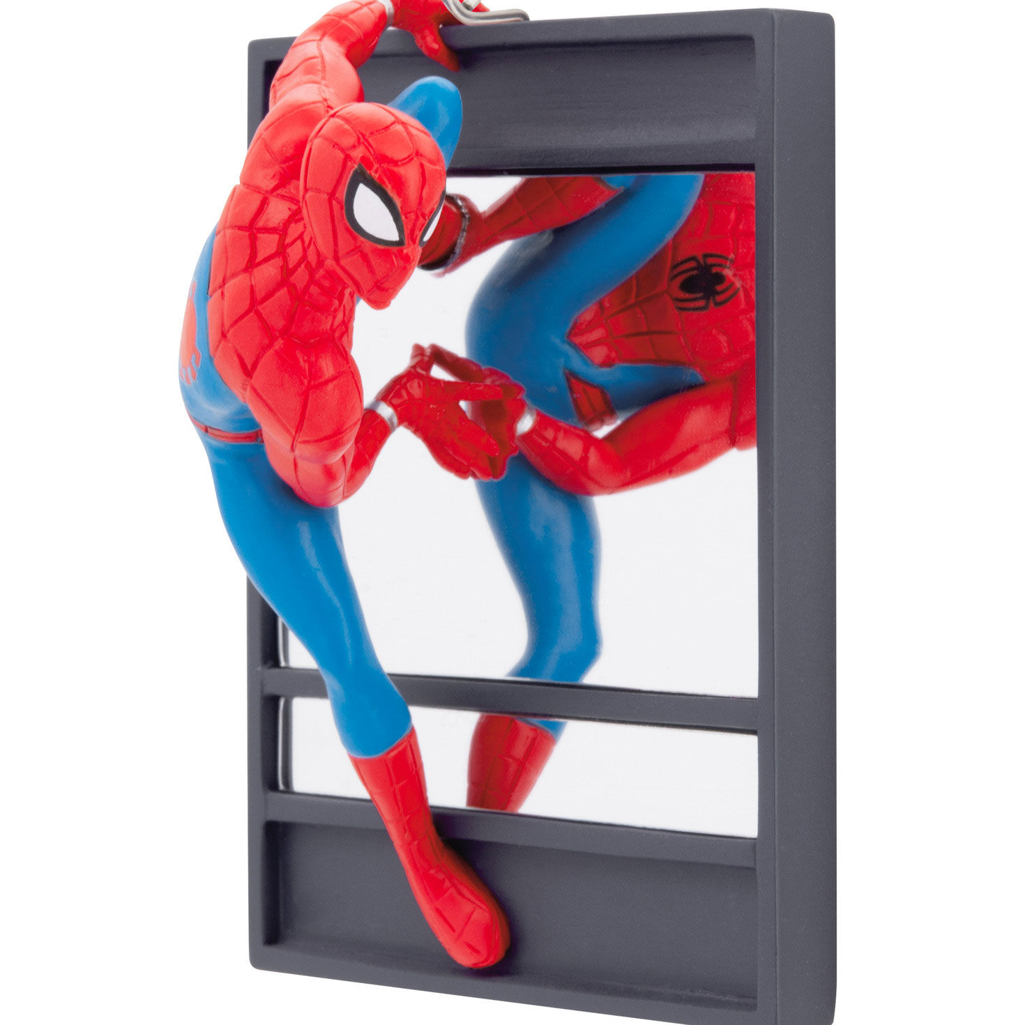 Spider-Man on Window Marvel Christmas Ornament upclose detail image number 5