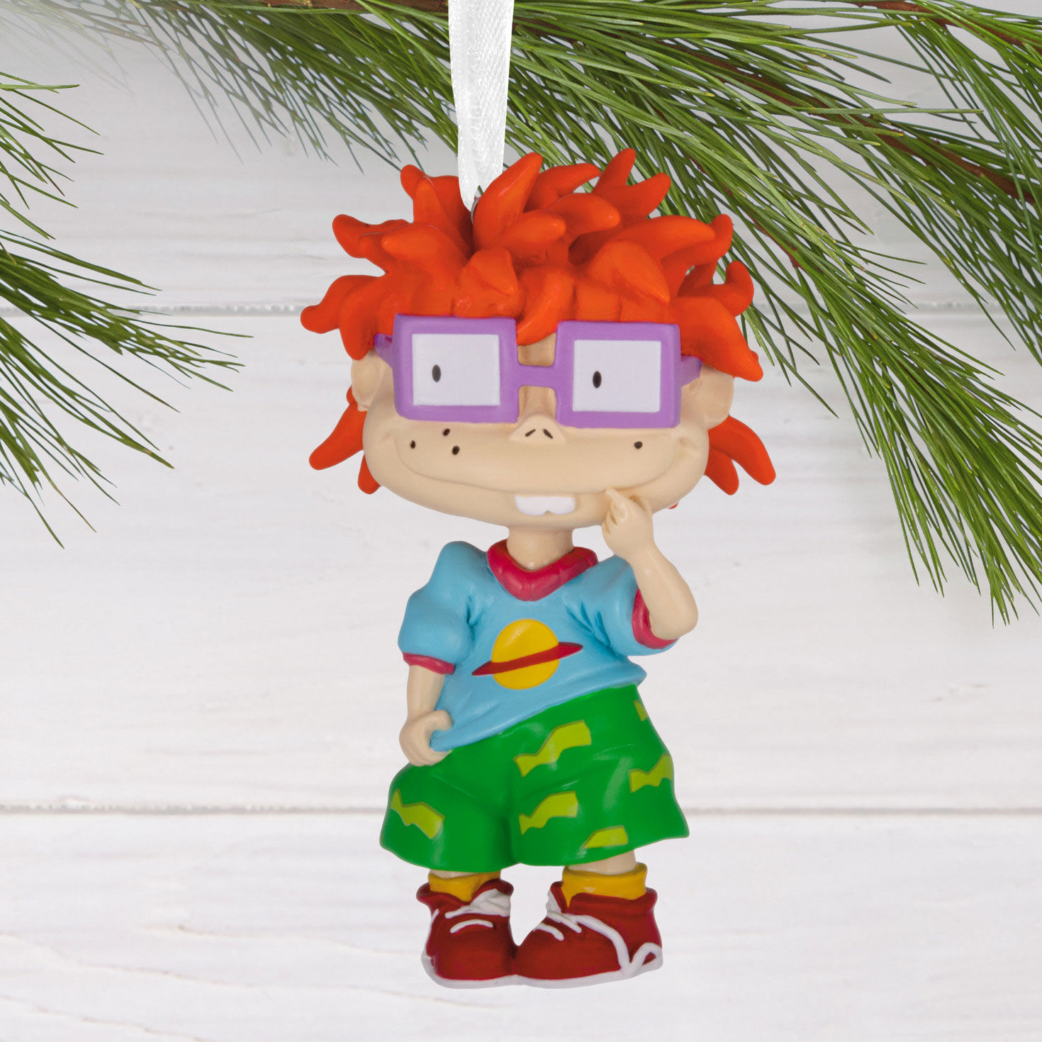 Rugrats TV Show Chuckie Christmas Ornament hanging on tree image number 2