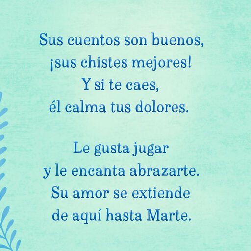 Foxes Hugging Spanish-Language Father's Day Card for Grandpa, 