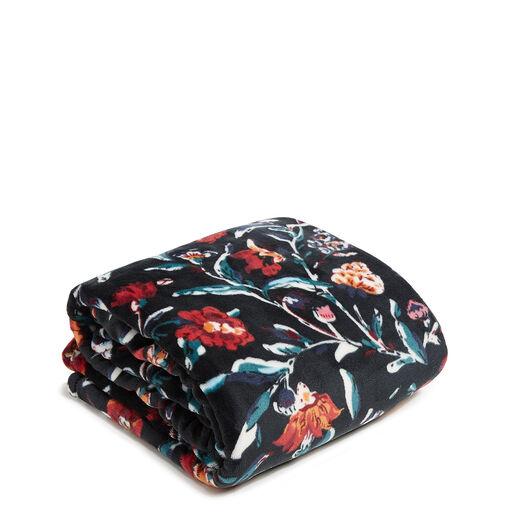Vera Bradley Throw Blanket in Perennials Noir, 50x80, 