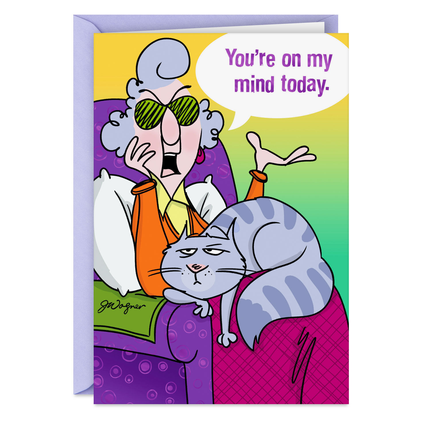 Maxine™ You're on My Mind Funny Thinking of You Card
