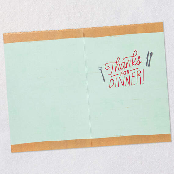 Food and Laughter Thank-You Card for Dinner, , large image number 6