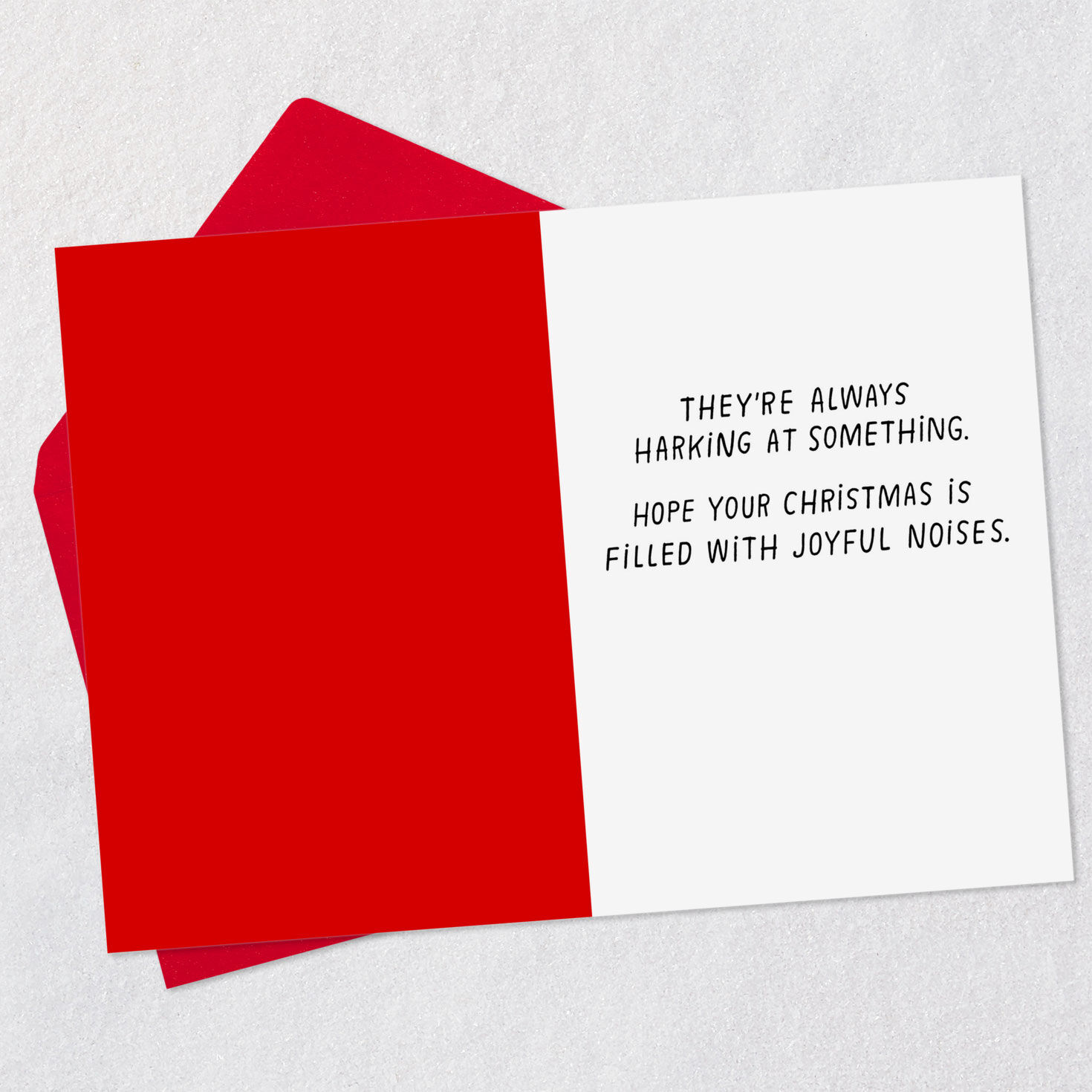 Singing Dogs With Angel Wings Funny Christmas Card Open card with envelope image number 3