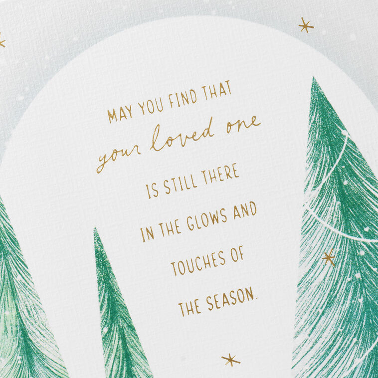 Memories of Your Loved One Holiday Sympathy Card, , large image number 4