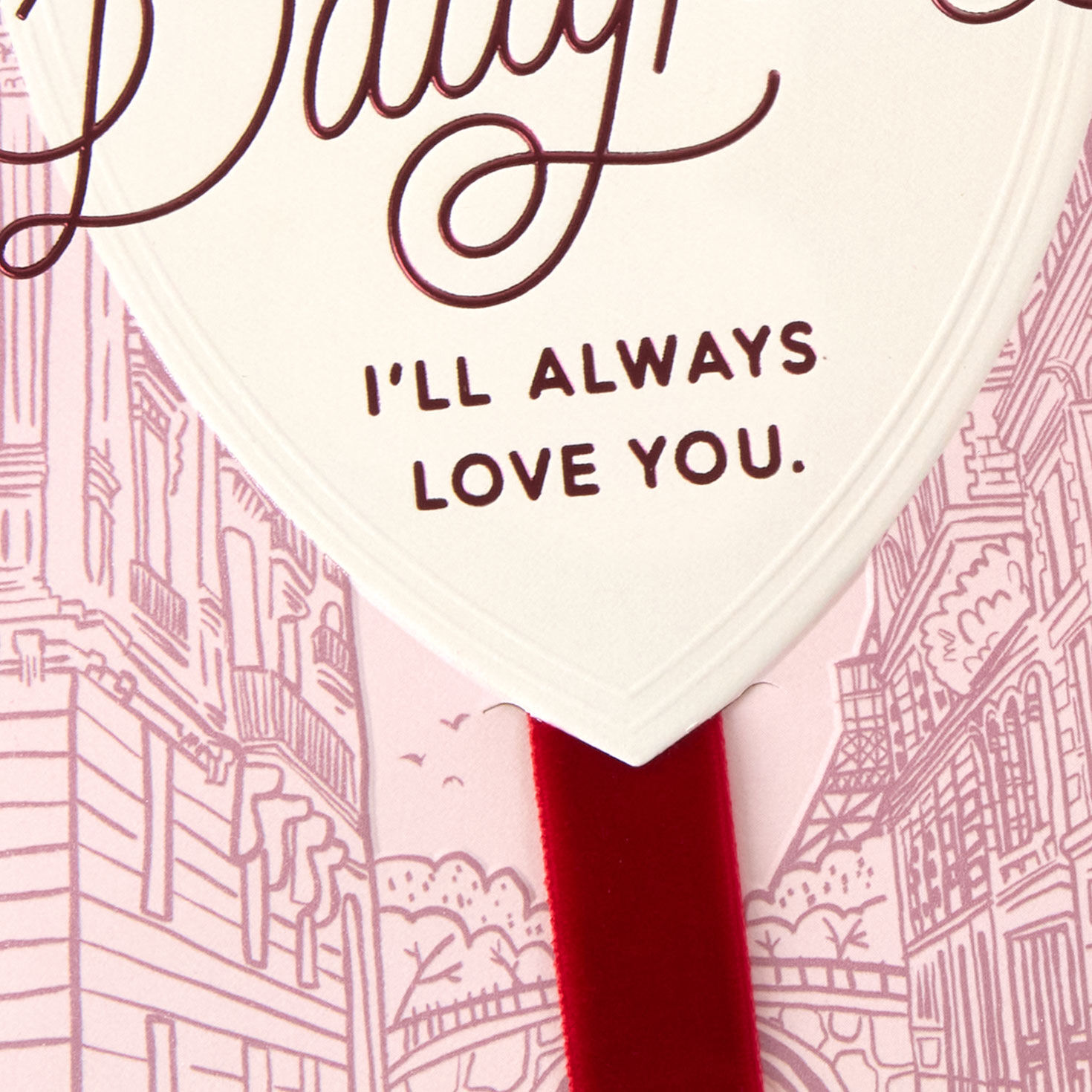 Paris City Scene Daughter Valentine's Day Card Card Front Detail image number 6