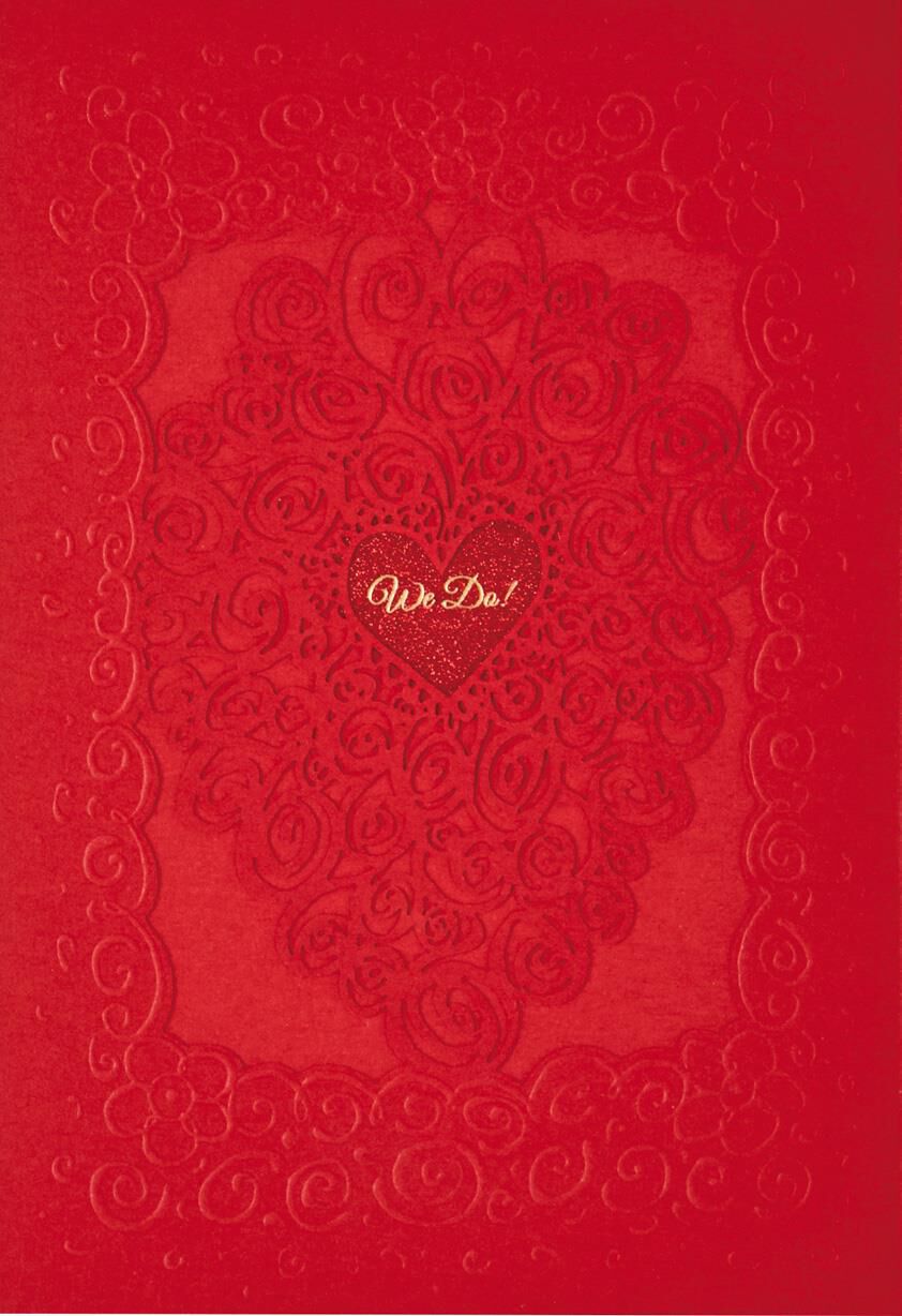We Do! Chinese-Language Wedding Card