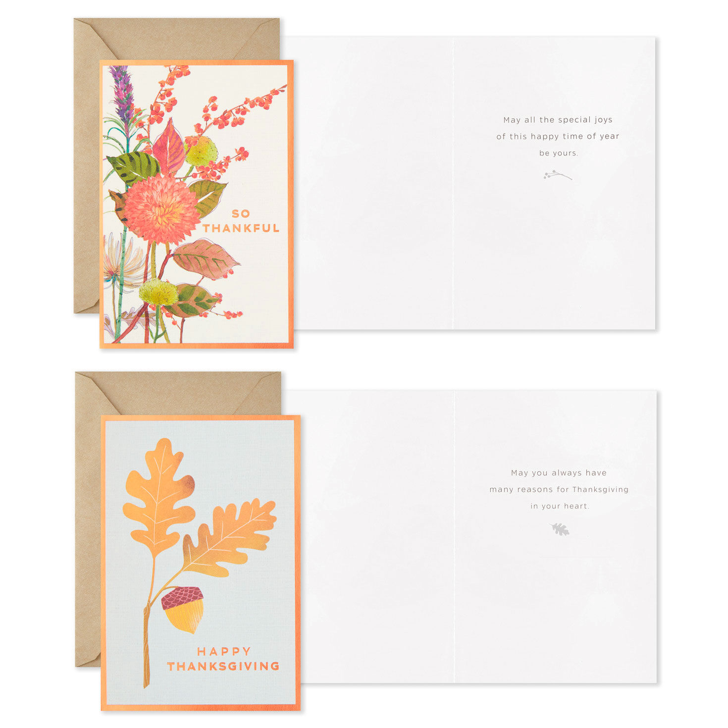 Autumn Botanicals Assorted Thanksgiving Cards, Pack of 36 for only USD 18.99 | Hallmark