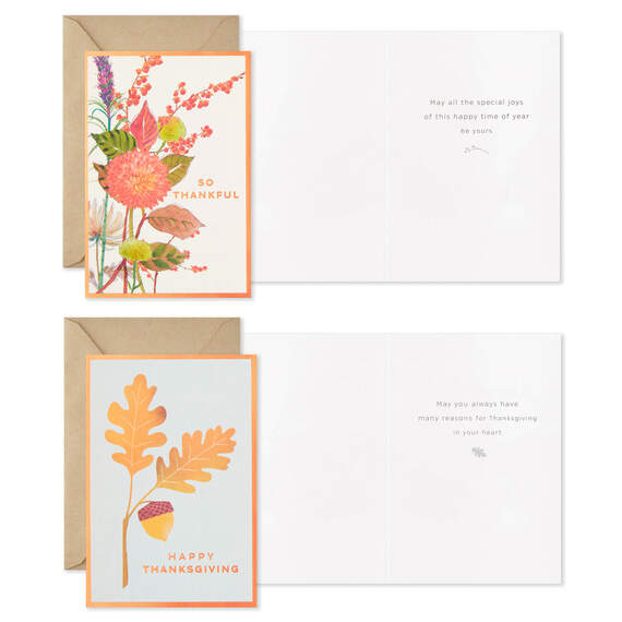 Fall Flowers Thanksgiving Cards Assortment, Pack of 36, , large image number 5