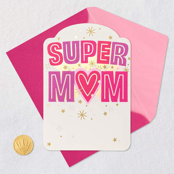 Super Mom Mother's Day Card From Daughter, , large image number 5