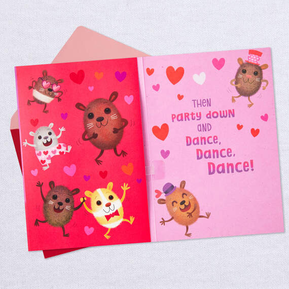 Dancing Hamsters Musical Valentine's Day Card, , large image number 3