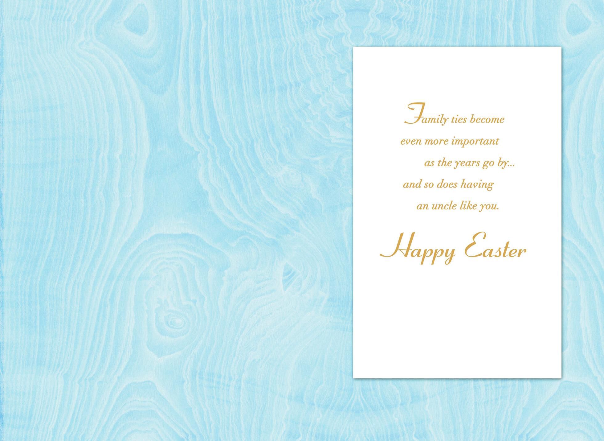 Fern Frond Uncle Easter Card