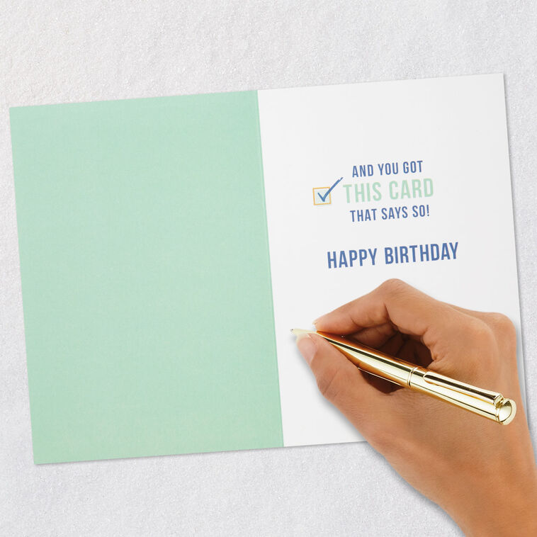 Getting Old Checklist Funny 60th Birthday Card Signing card image number 6