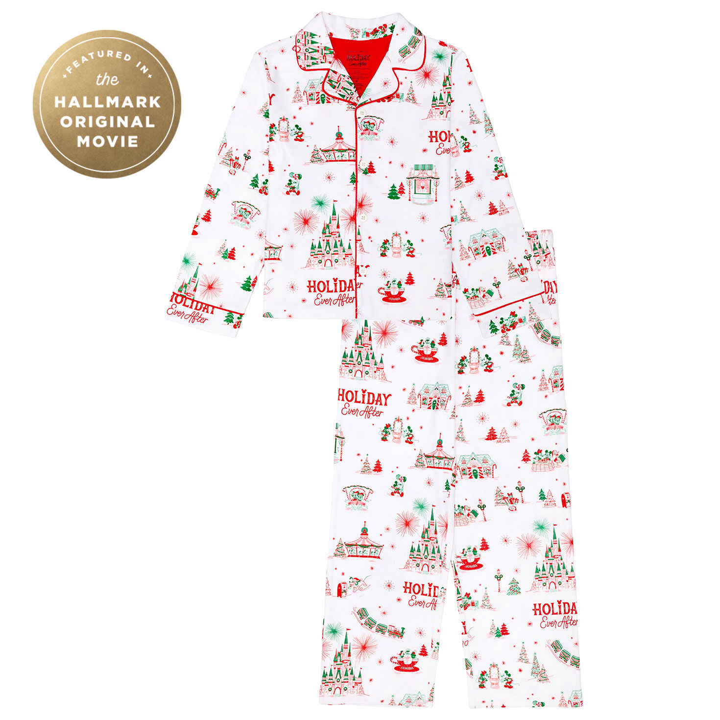 Hallmark + Disney Holiday Ever After Kids Pajama Set