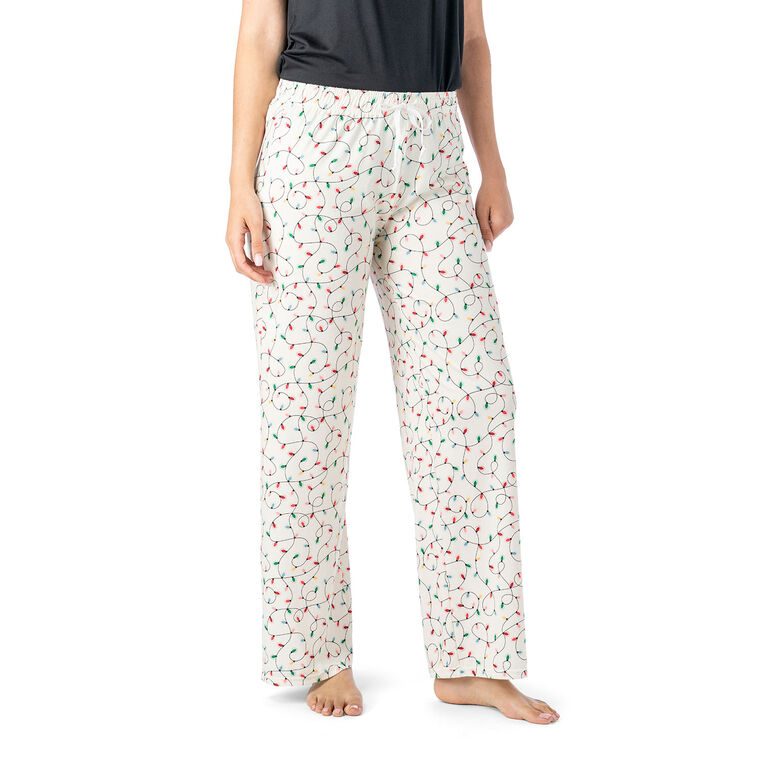 Hello Mello All Is Bright Christmas Lights Lounge Pants