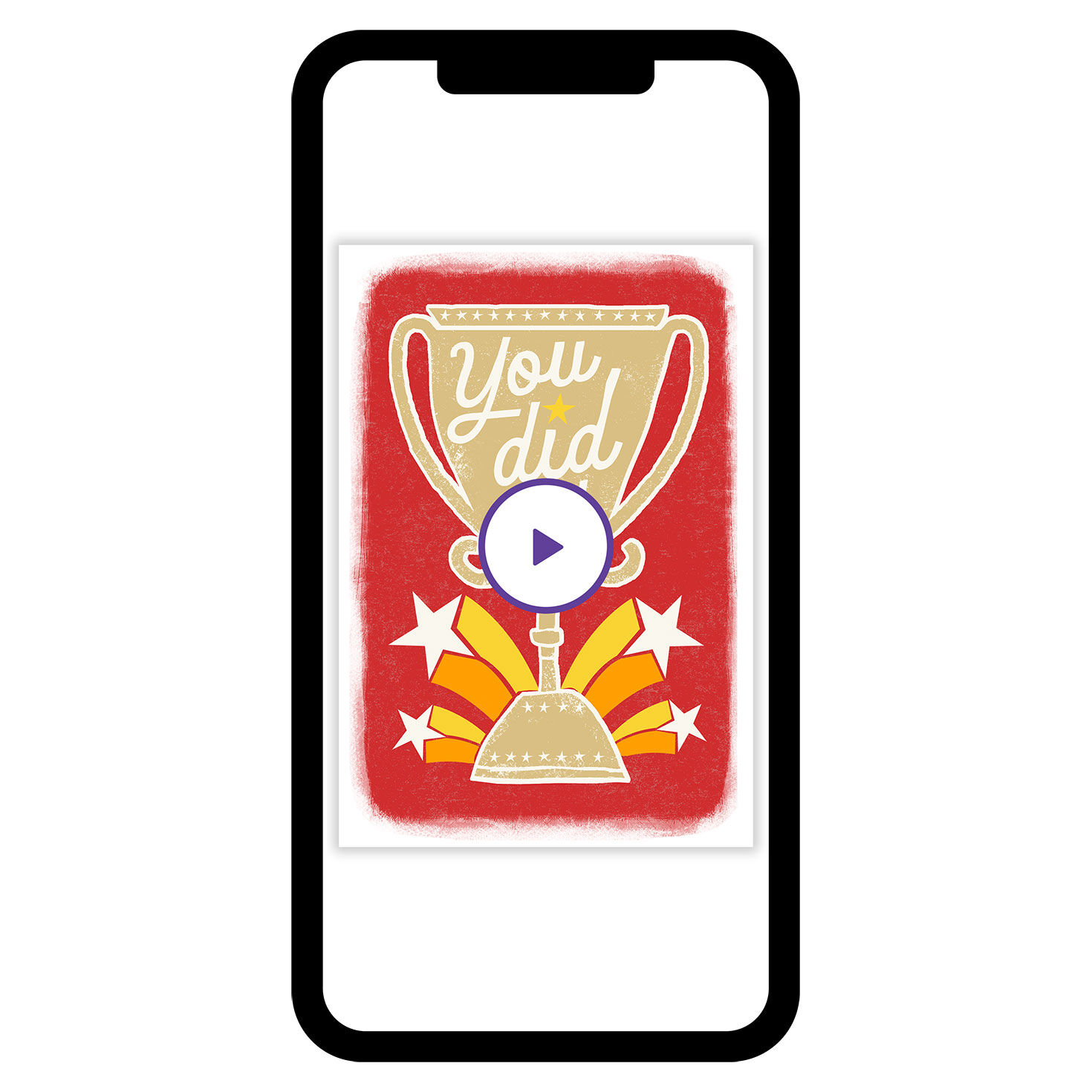 You Did It Trophy Congratulations eCard