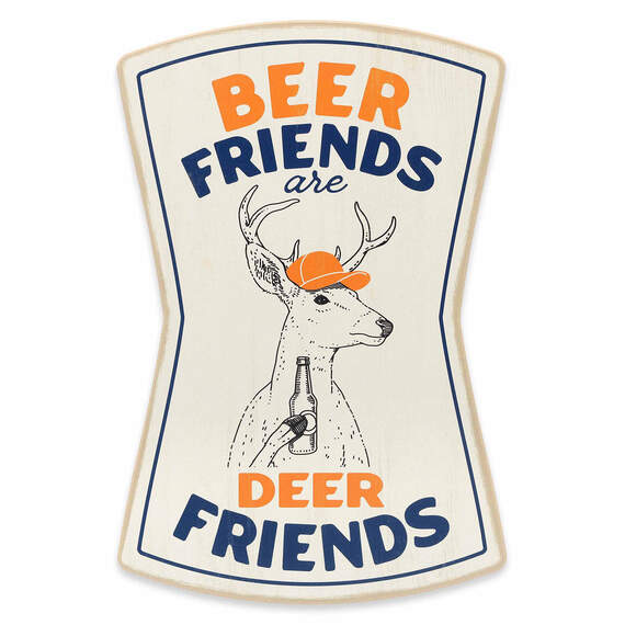 Open Road Garage Beer Friends Wood Quote Sign, , large image number 1