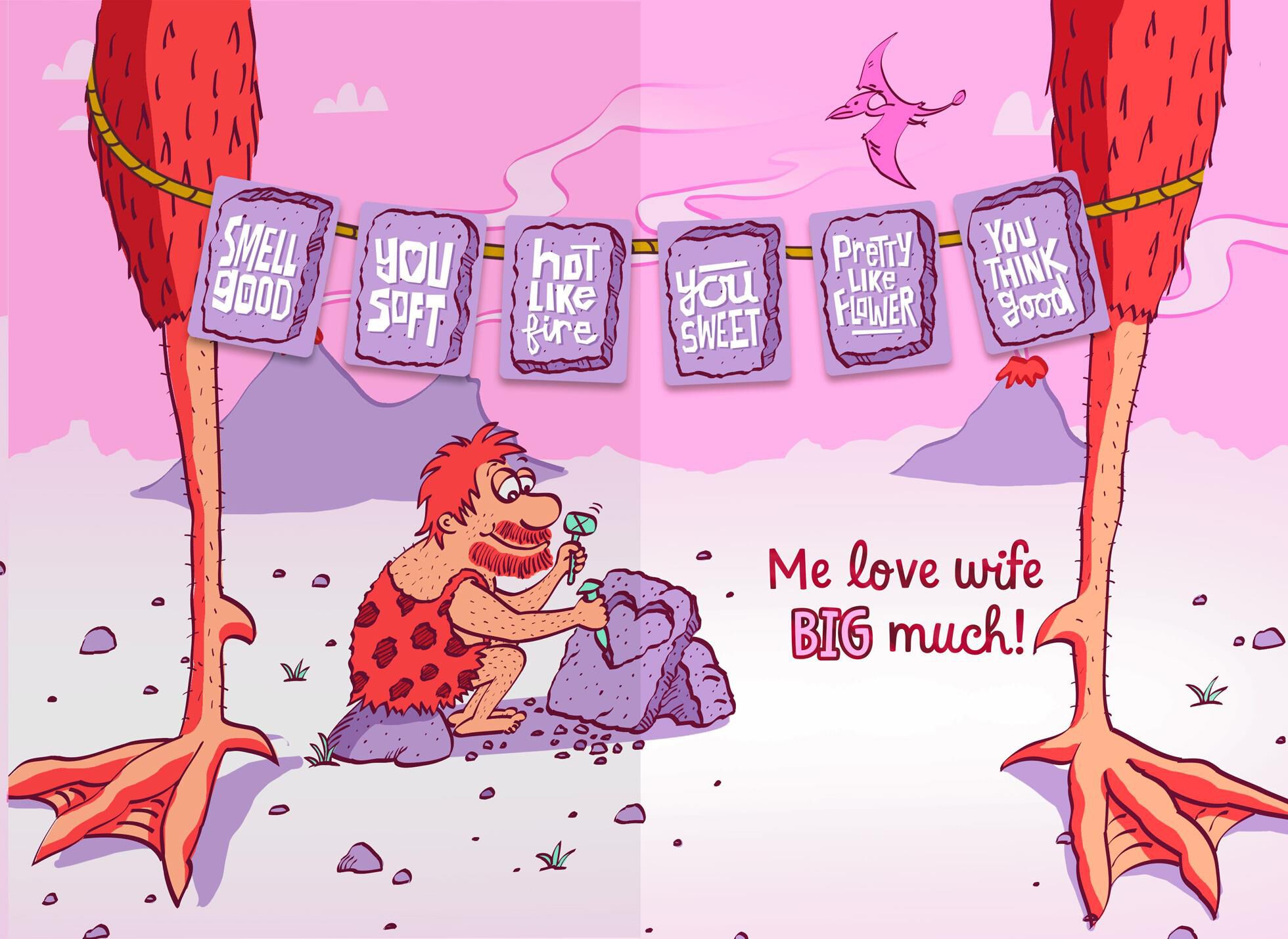 Me Love Big Much Sweetest Day Card for Wife