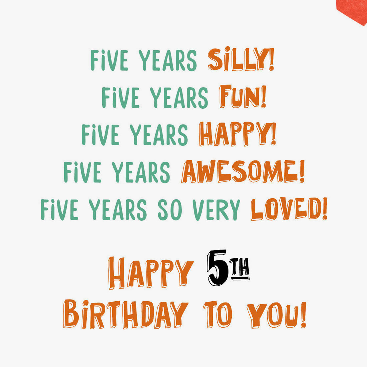 Chihuahua Dog in Party Hat 5th Birthday Card Sentiment image number 2