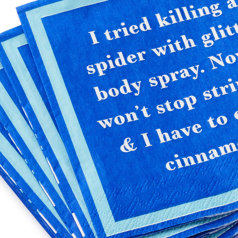 Drinks on Me Are You Drunk Funny Party Napkins  image number 2