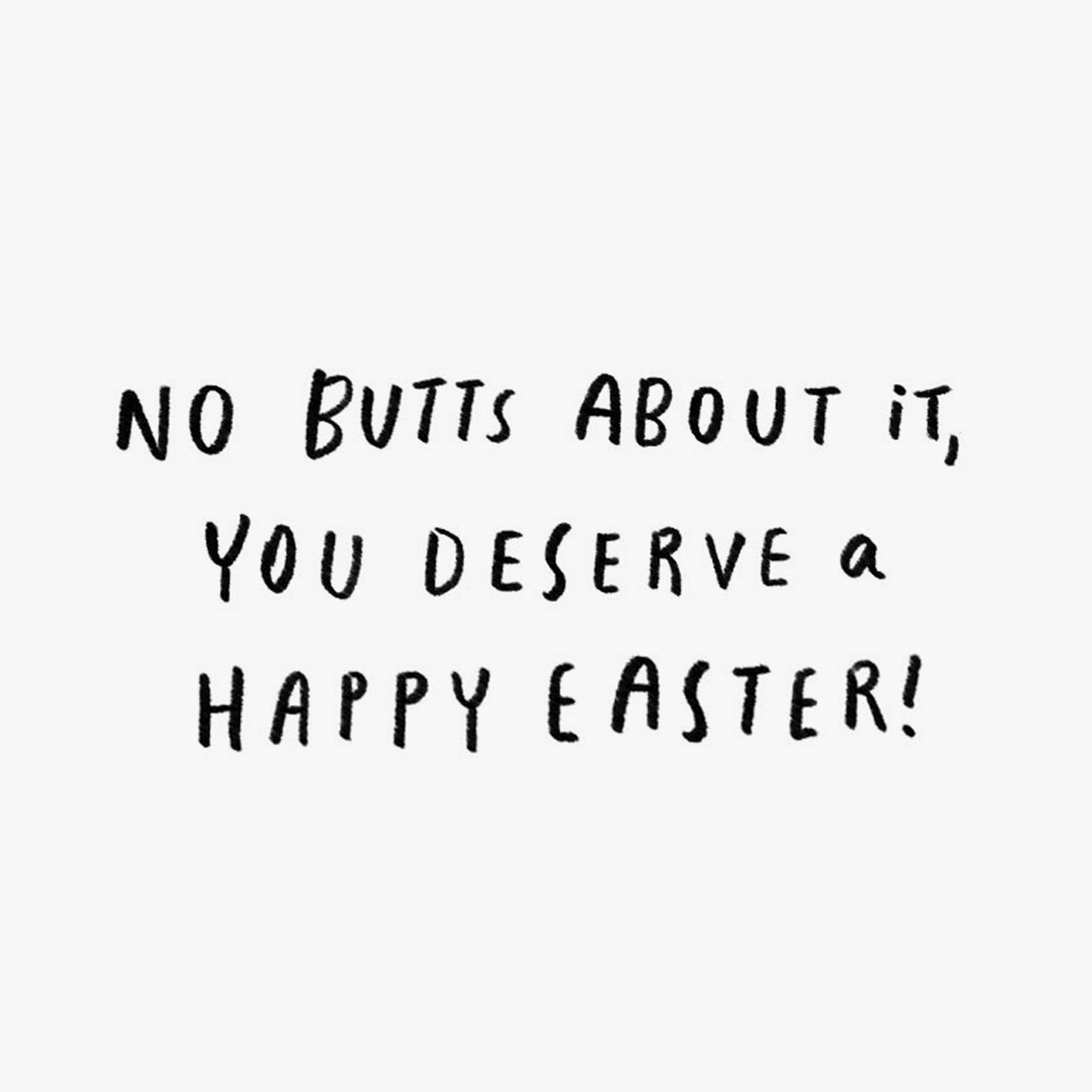 Chicken and Bunny No Butts About It Funny Easter Card, , large image number 2