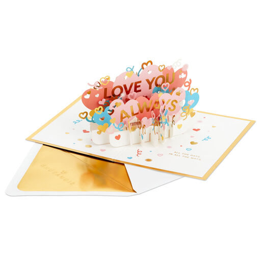Love You Always 3D Pop-Up Love Card, 