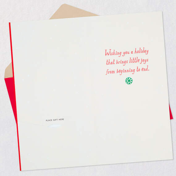 Wishing You Little Joys Money Holder Christmas Card, , large image number 3