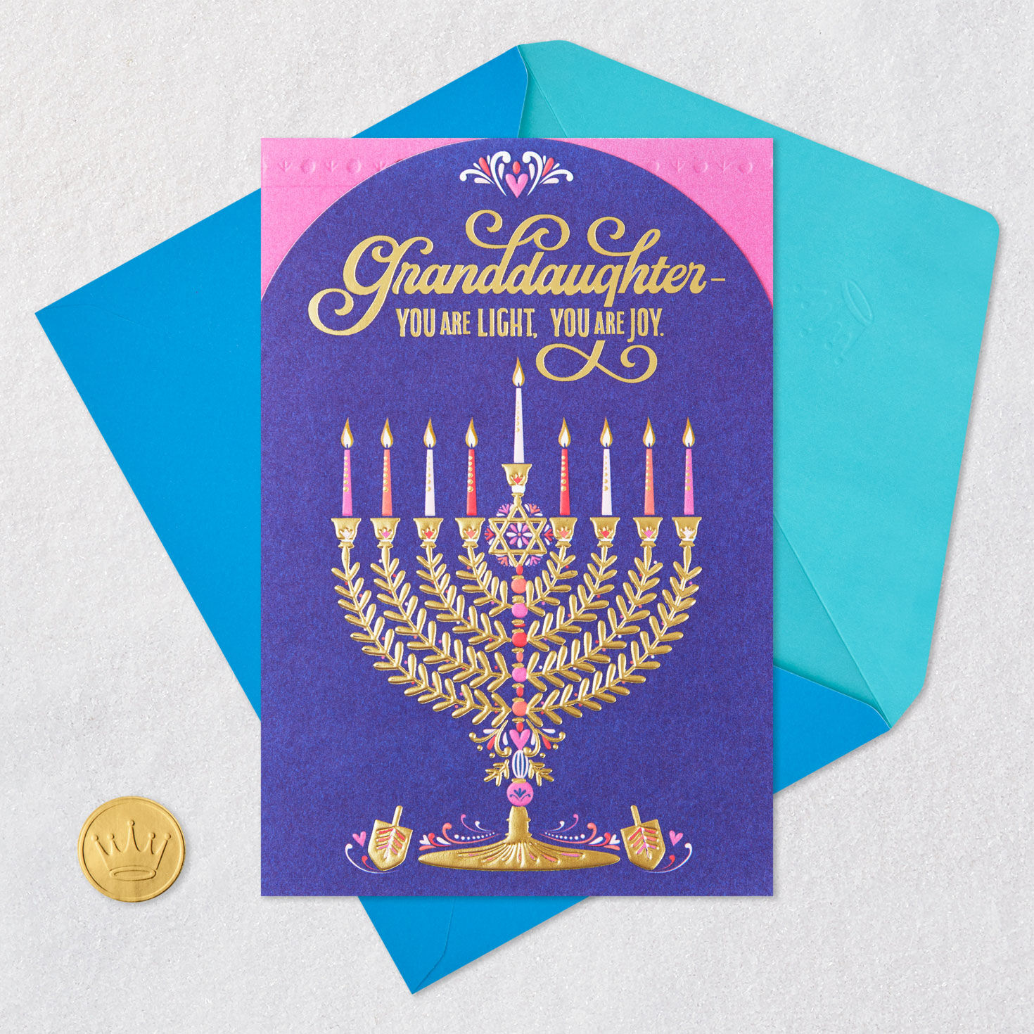 You Are Light and Joy Hanukkah Card for Granddaughter for only USD 2.99 | Hallmark