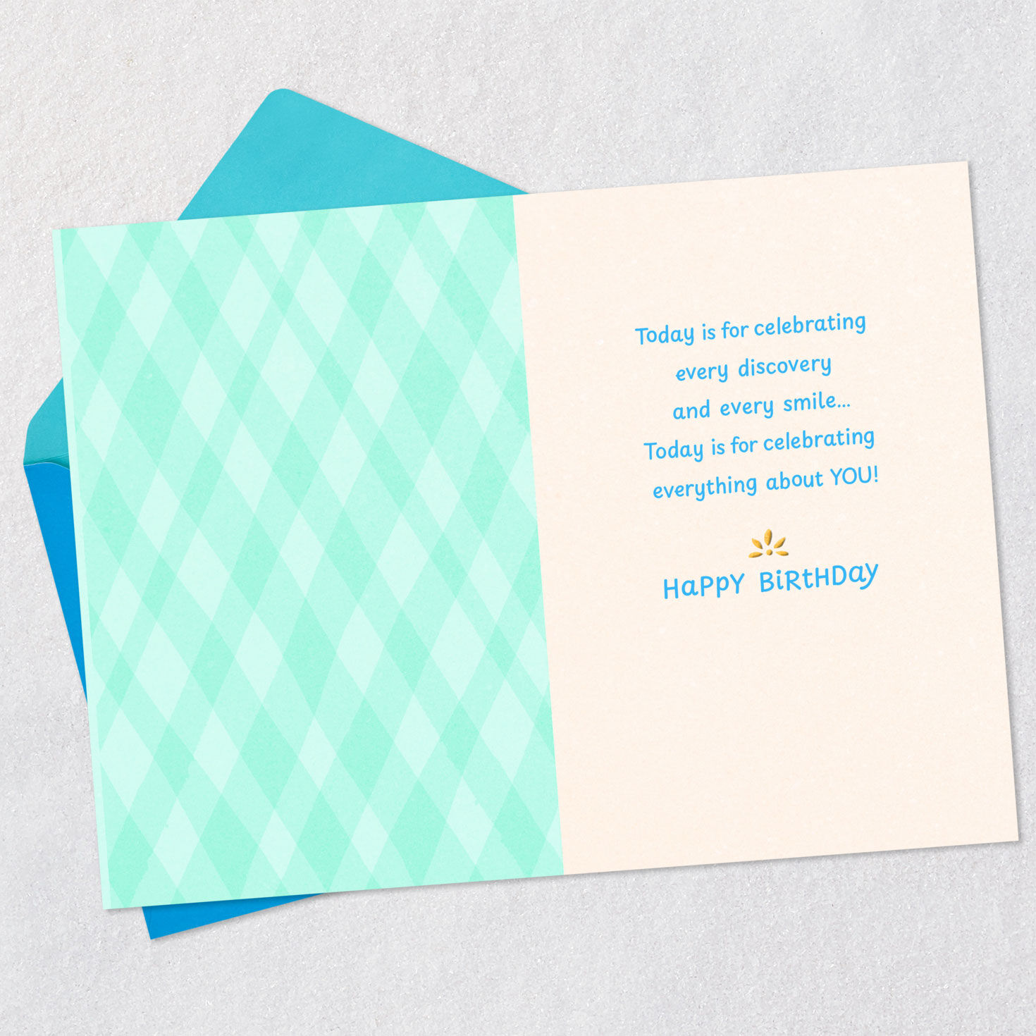 Three Pink Pigs 3rd Birthday Card for Boys Open card with envelope image number 3