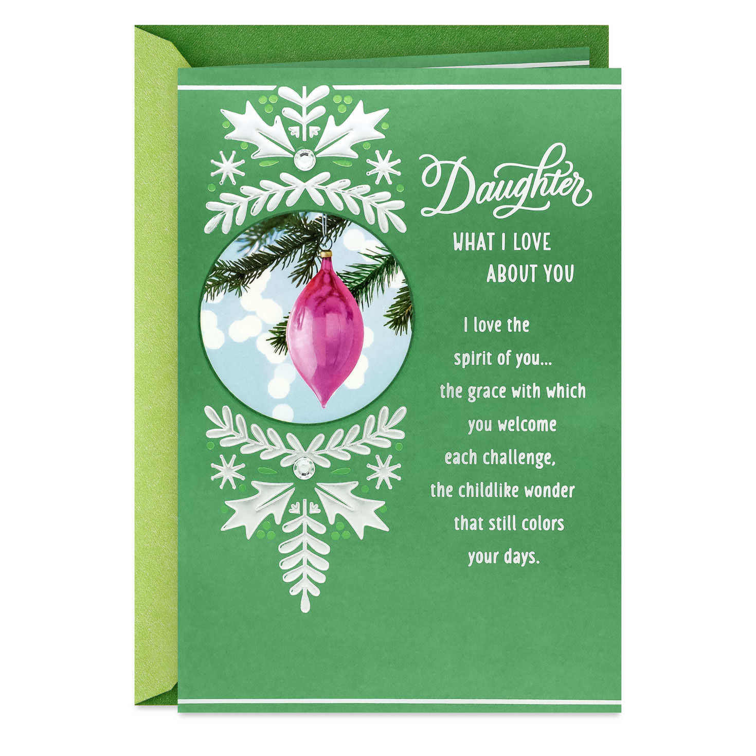 Love Everything About You Christmas Card for Daughter