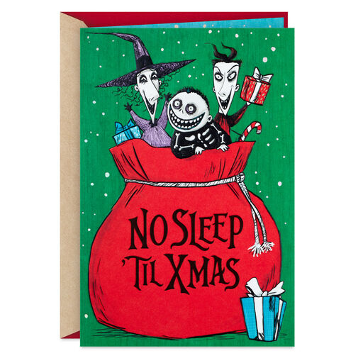 Disney Tim Burton's The Nightmare Before Christmas Ghoulish Christmas Card, 