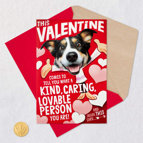 Hugging Dog Musical Pop-Up Valentine's Day Card With Mini Cards, , large image number 9
