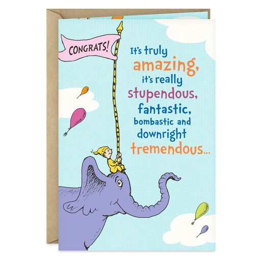 Dr. Seuss™ Elephant Parade Congratulations Card, 