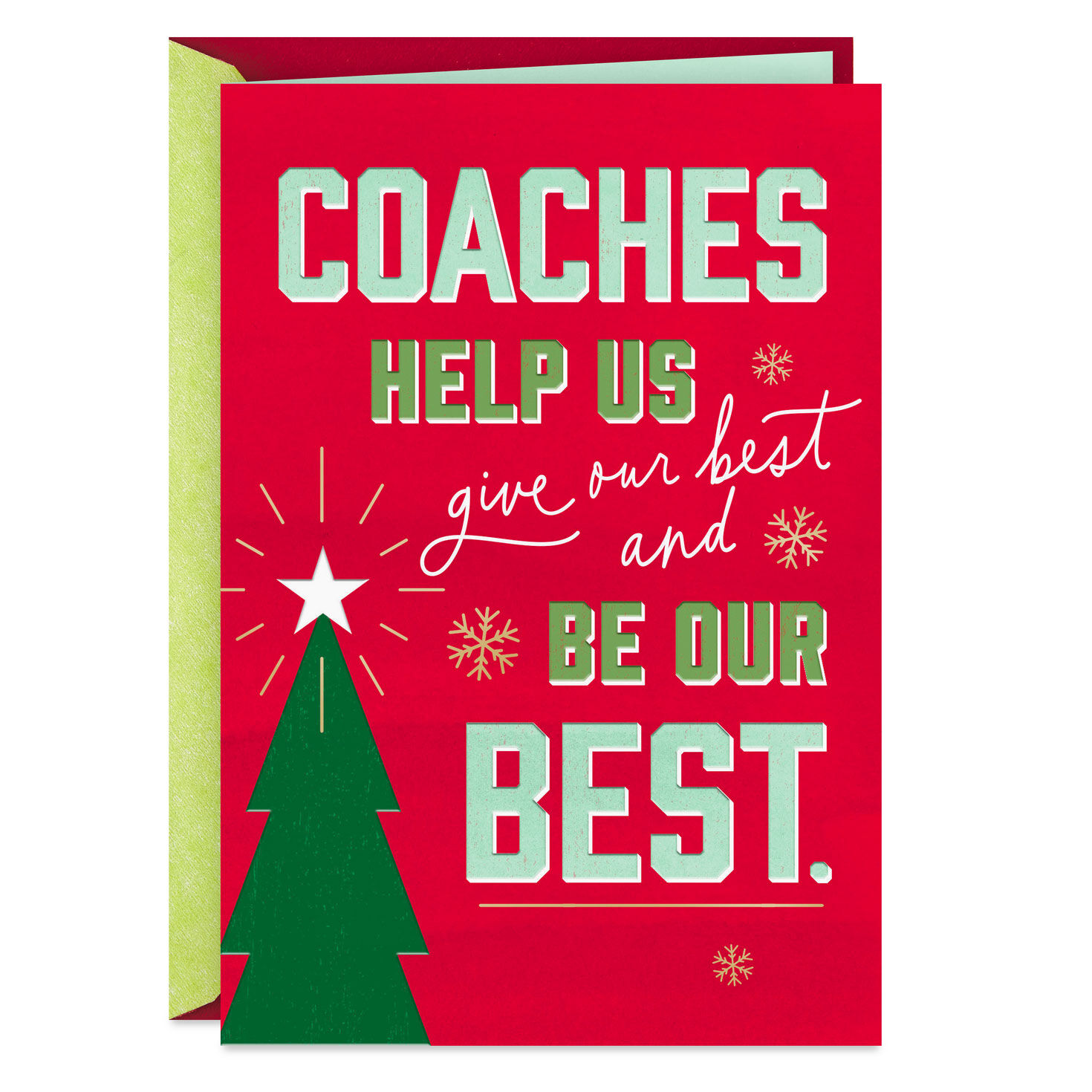You Help Us Be Our Best Christmas Card for Coach