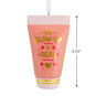 Glow-Up Is Real Bottle Christmas Ornament measurement image number 3