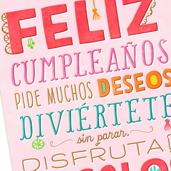 It's Your Day Spanish-Language Birthday Card, , large image number 4
