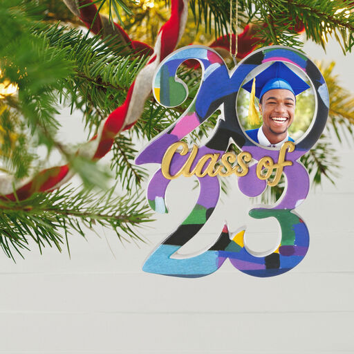 Congrats, Grad! 2023 Ceramic Photo Frame Ornament, 