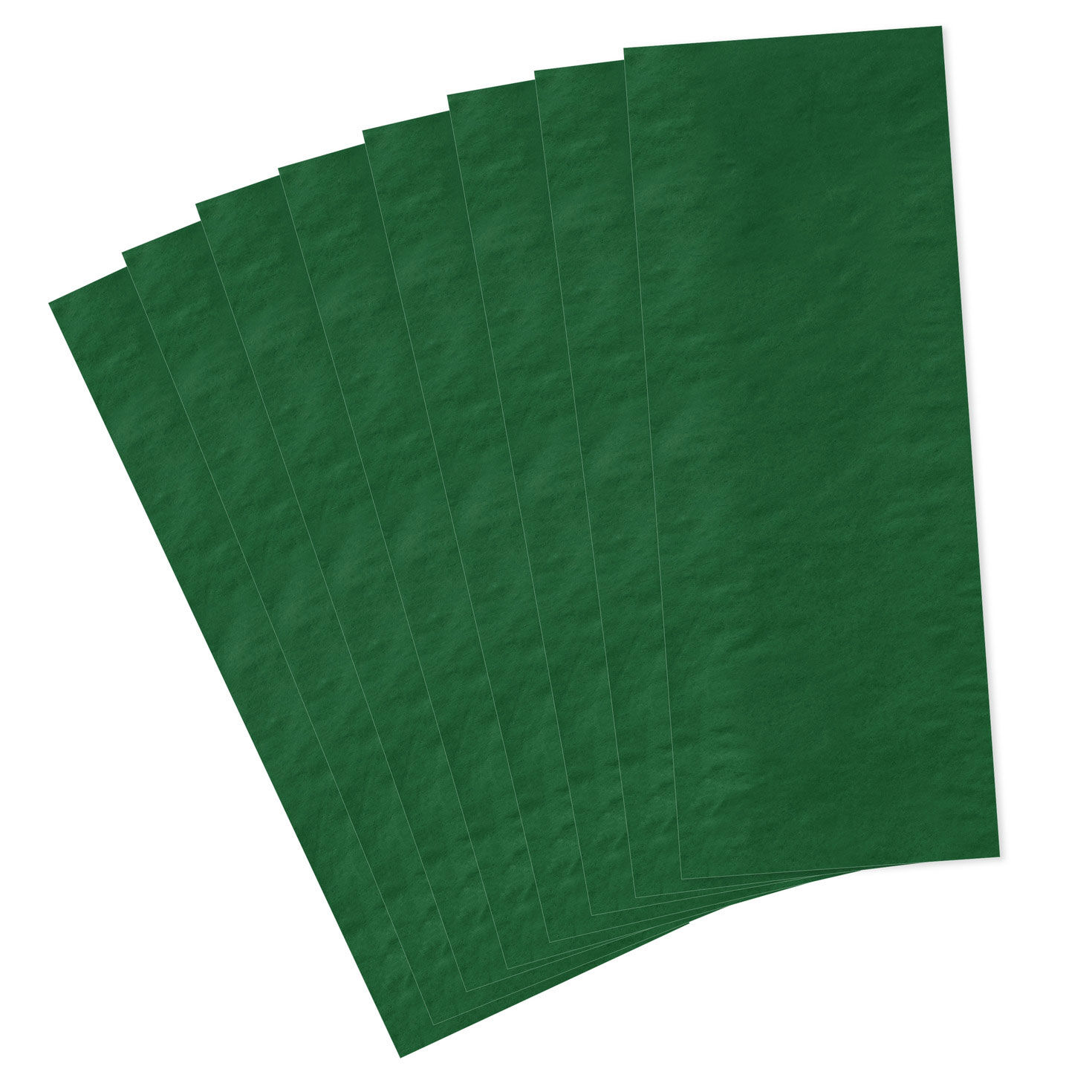 Solid Green Holiday Tissue Paper flat stacked image number 3