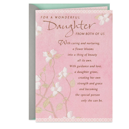 For a Wonderful Daughter Birthday Card From Both, 