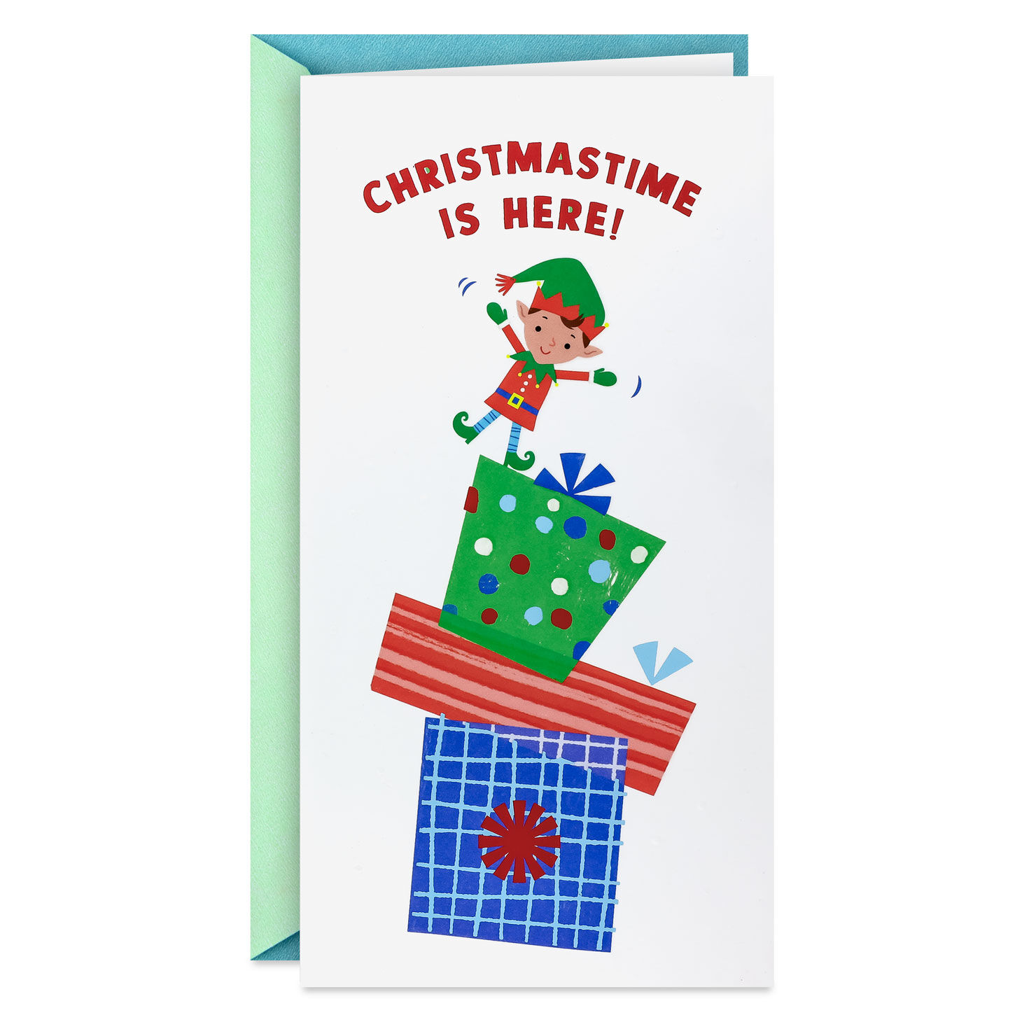 Christmastime Is Here Funny Money Holder Christmas Card