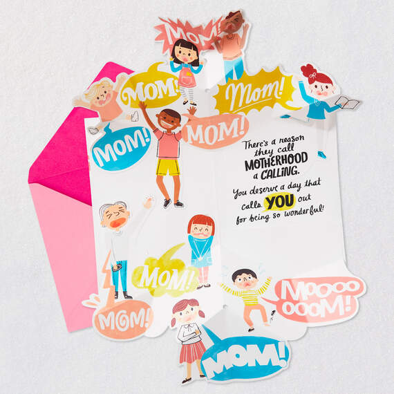 The Mom Calling Funny Pop-Up Mother's Day Card, , large image number 3