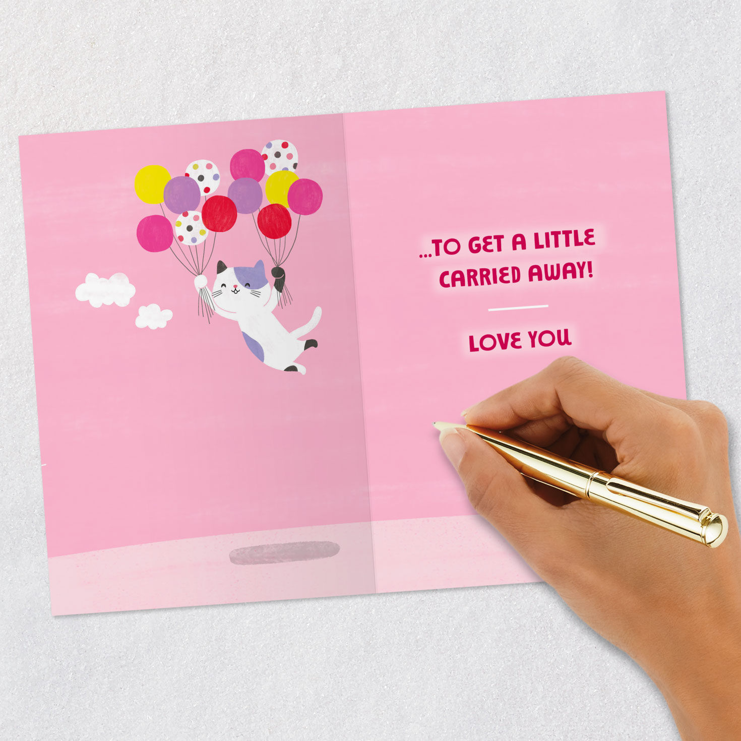 Get Carried Away Kitty and Balloons Birthday Card for Great-Granddaughter for only USD 2.99 | Hallmark