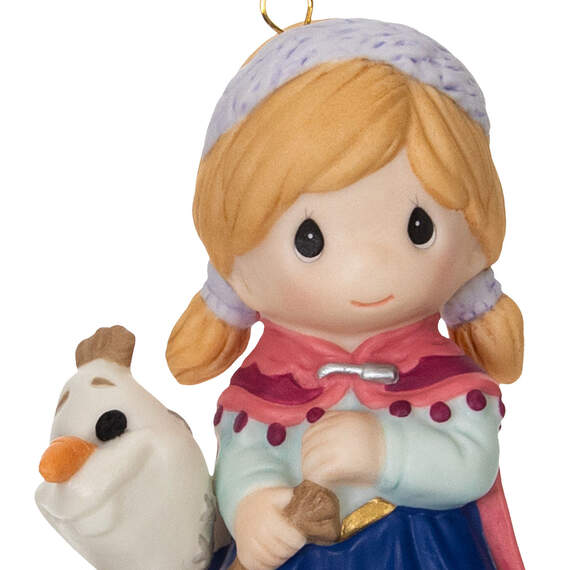 Disney Precious Moments Frozen Anna and Olaf Porcelain Ornament, , large image number 5
