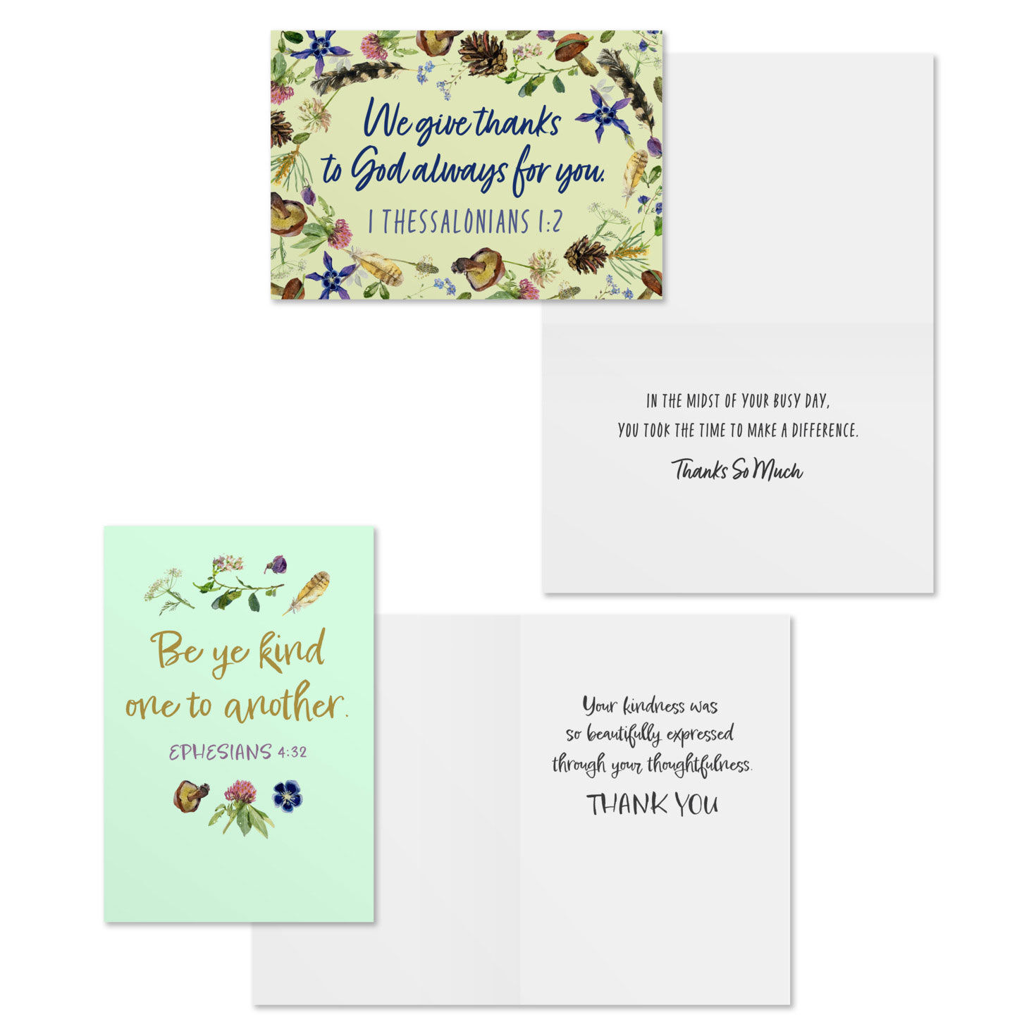 Flowers DaySpring Thank You Cards Assortment Card Front with Sentiment image number 4