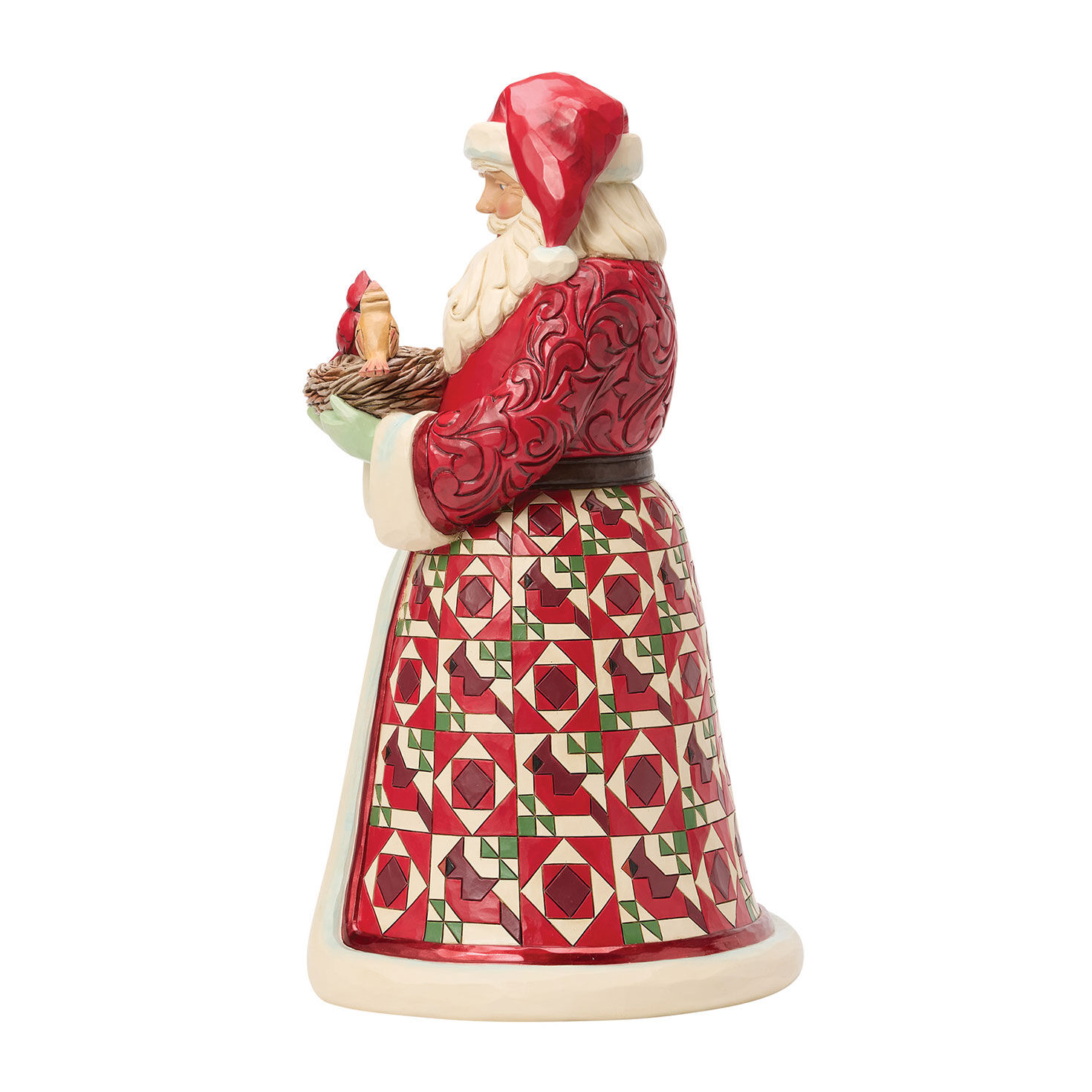 Santa Holding Bird Nest Jim Shore Statue side image number 3