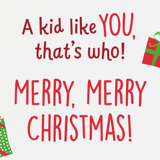 Disney Mickey Mouse and Friends A Kid Like You Christmas Card, 
