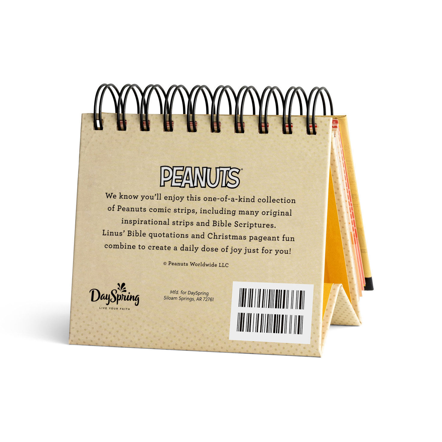 Peanuts Smiles and Blessings Perpetual Calendar back image number 2