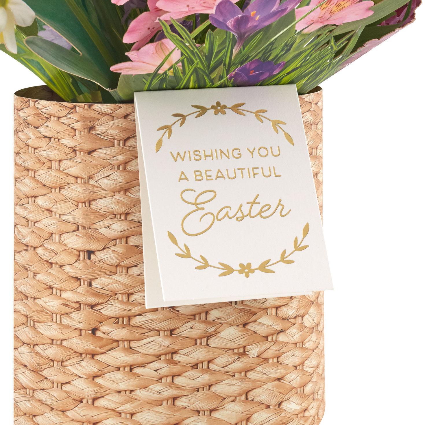 Beautiful Day Spring Flower Bouquet 3D Pop-Up Easter Card, , large image number 3