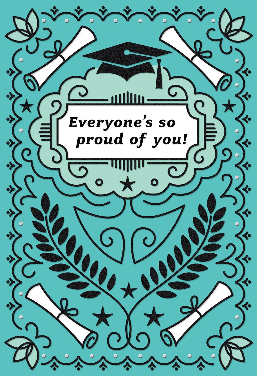 We're So Proud of You Graduation Card