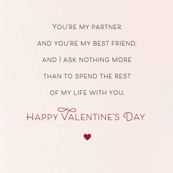 My Partner, My Best Friend Valentine's Day Card for Husband, , large image number 3