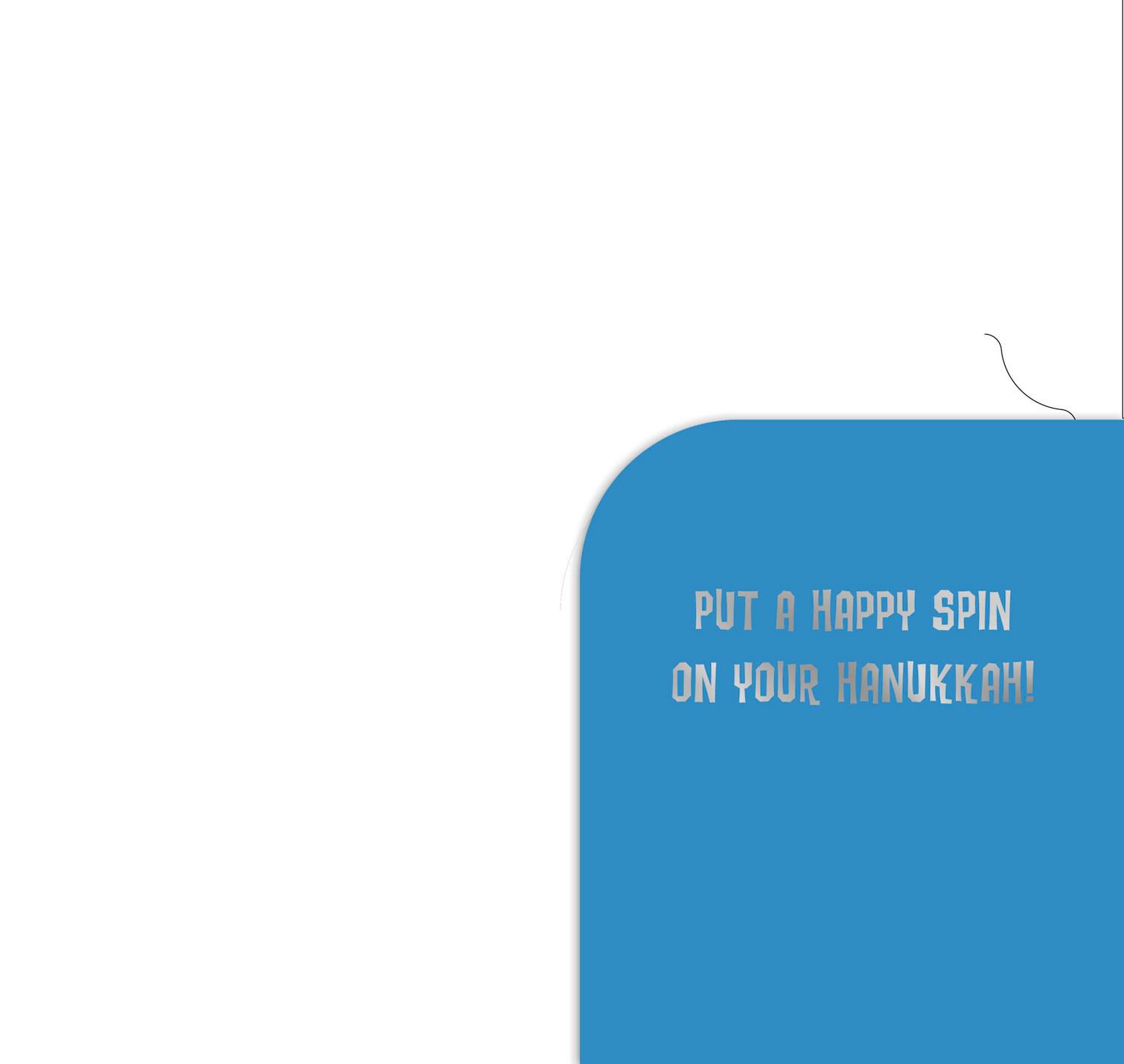 Happy Dreidel Hanukkah Money Holder Card
